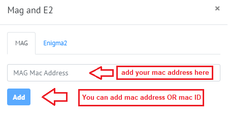 add mac address or mac id
